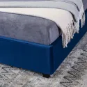 Кровать MEBEL ELITE 140x200 CROS Velour Blue фото thumb №5