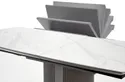 Розкладний стіл HALMAR DANCAN 160-220x90 см, білий мармур / / світлий / чорний фото thumb №23