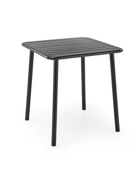 Квадратний стіл HALMAR BOSCO 70х70 см чорний фото