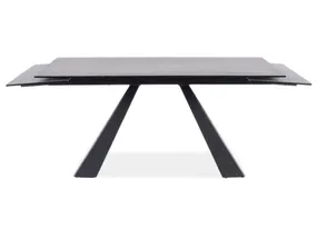 Стол обеденный раскладной SIGNAL SALVADORE, кремовый мат / черный мат, 90x160 фото