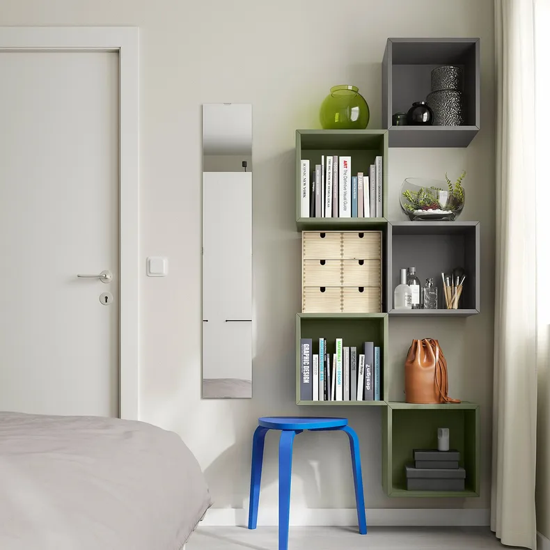 IKEA EKET ЕКЕТ, настінна комбінація для зберігання, різнокольоровий / зелений 395.216.74 фото №3
