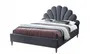 Двуспальная кровать SIGNAL SANTANA Velvet, Bluvel 14 - серый, 160x200 фото