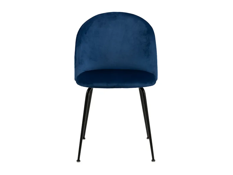 BRW Кресло с бархатной обивкой Luis темно-синего цвета DUBLIN_DARK_BLUE_49 фото №2