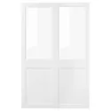 IKEA GRIMO ГРИМО, пара раздвижных дверей, стекло / белый, 150x236 см 405.452.97 фото thumb №1
