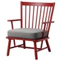 IKEA PERSBOL ПЕРСБОЛЬ, крісло, коричнево-червоний / ТІББЛЕБЮ бежевий / сірий 705.259.19 фото