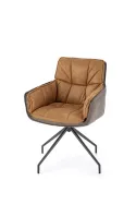 Кухонний стілець HALMAR K523 коричневий/темно-коричневий фото thumb №7
