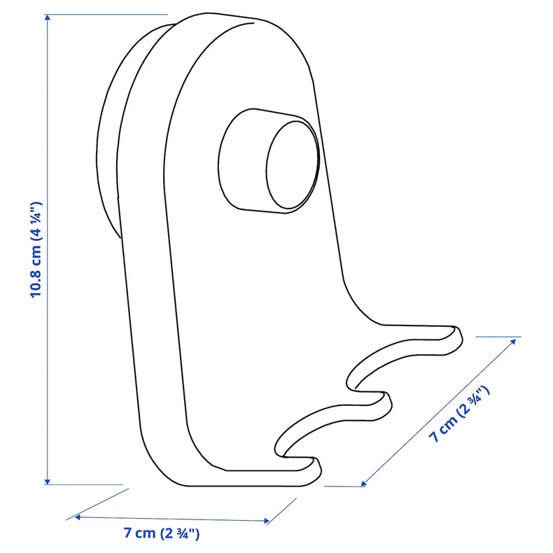 IKEA ÖBONÄS ОБОНЭС, тройной крючок на присоске, серо-зеленый, 7x11 см 605.155.86 фото №7