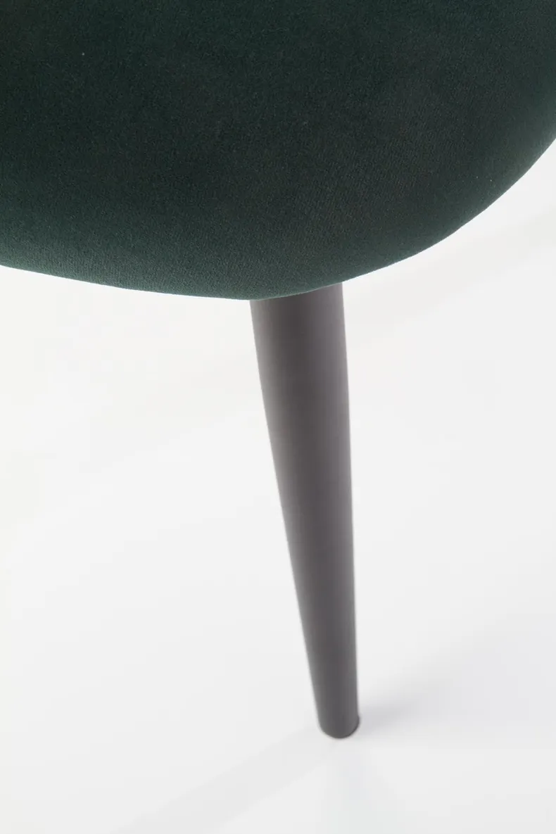 Кухонный стул HALMAR K384 темно-зеленый/черный (1п=4шт) фото №7