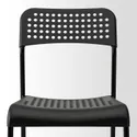 IKEA GRÅSALA ГРОСАЛА / ADDE АДДЕ, стіл+4 стільці, сірий сірий / чорний, 110 см 394.972.59 фото thumb №4