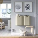 IKEA GÅRDSBUTIK ГОРДСБУТІК, кошик з кришкою, сірий бежевий, 21 l 705.651.99 фото thumb №5