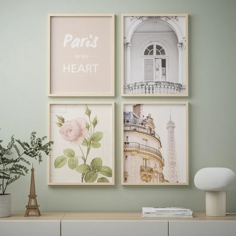 IKEA BILD БІЛЬД, постер, Париж у моєму серці, 40x50 см 105.274.50 фото №2
