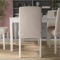 IKEA BERGMUND БЕРГМУНД, стілець, білий / ХАЛЛАРП бежевий 393.880.76 фото thumb №3