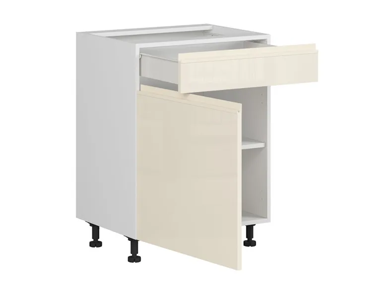 BRW Кухонный шкаф Sole 60 см левосторонний с выдвижным ящиком магнолия глянцевая, альпийский белый/магнолия глянец FH_D1S_60/82_L/SMB-BAL/XRAL0909005 фото №3