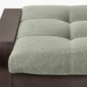IKEA POÄNG ПОЕНГ, крісло та підставка для ніг, чорно-коричневий / ГУННАРЕД світло-зелений 995.019.27 фото thumb №4