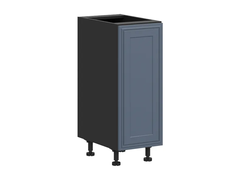 BRW Кухонный цокольный шкаф Verdi 30 см с корзиной для груза мистик матовый, черный/матовый FL_DC_30/82_C-CA/MIM фото №2