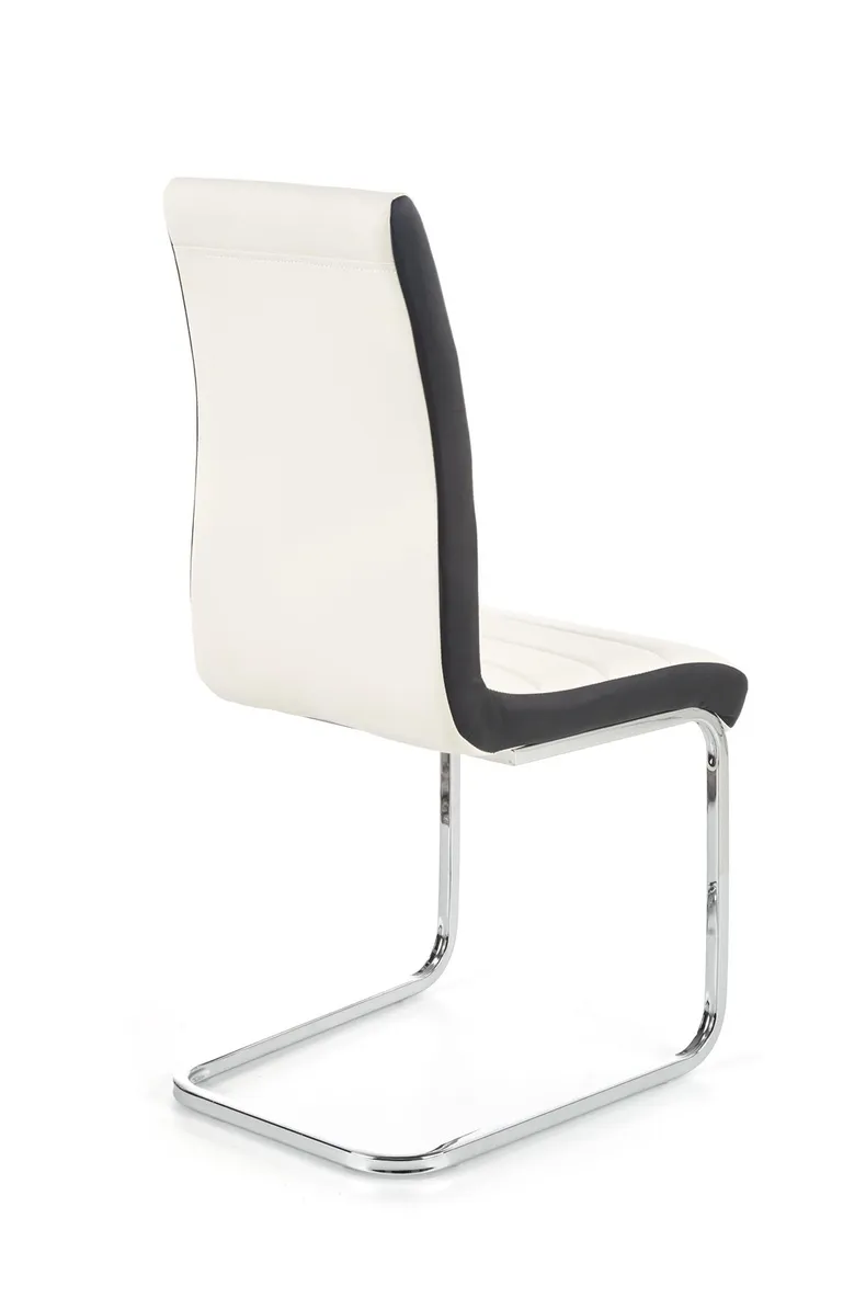 Кухонний стілець HALMAR K132 білий, чорний фото №6