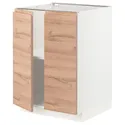 IKEA METOD МЕТОД, підлогова шафа з полицями / 2 дверцят, білий / Voxtorp імітація. дуб, 60x60 см 694.598.40 фото thumb №1