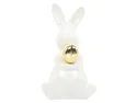 BRW Декоративна фігурка BRW Кролик з яйцем, 15 см, кераміка 092485 фото thumb №1