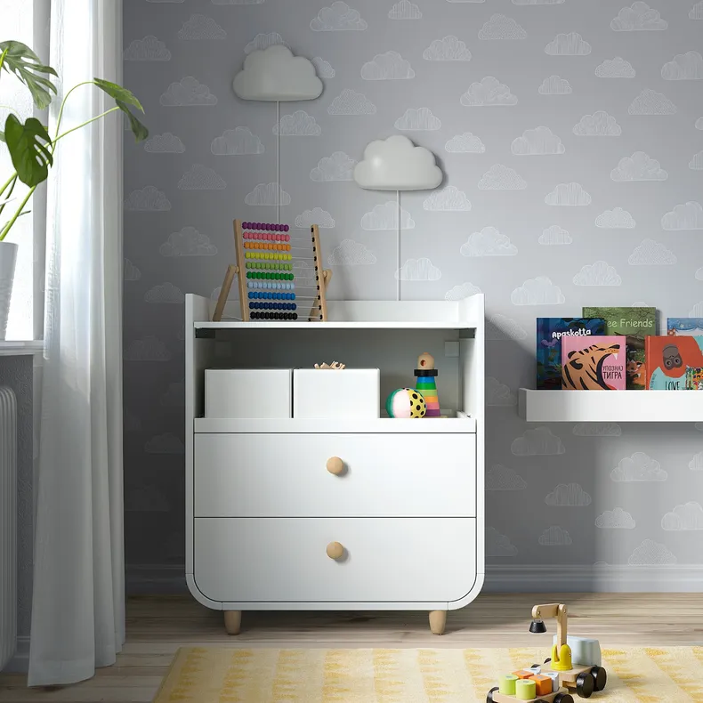 IKEA MYLLRA МЮЛЛРА, пеленальный стол с ящиками, белый 704.835.80 фото №3