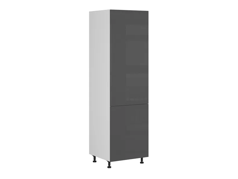 Шафа кухонна для вбудованого холодильника BRW Tapo Special 60 см ліва антрацит екрю, альпійський білий/антрацит екрю FK_DL_60/207_L/L-BAL/ANEC фото №2
