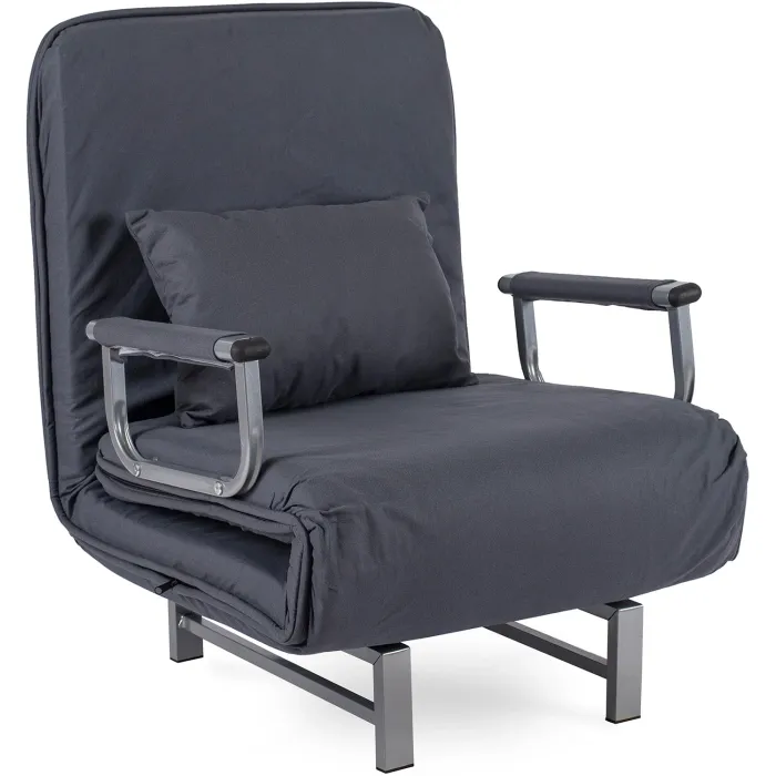 Кресло раскладное MEBEL ELITE DARK, ткань: серый фото №1