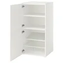 IKEA PLATSA, комбинация с дверьми, Белый/фондовый белый, 60x57x123 см 095.858.65 фото thumb №1