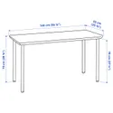 IKEA ANFALLARE АНФАЛЛАРЕ / ADILS АДІЛС, письмовий стіл, бамбук / чорний, 140x65 см 394.176.96 фото thumb №6