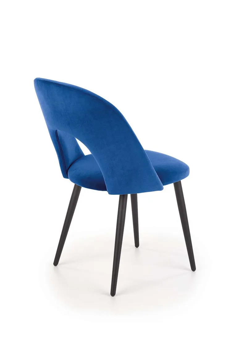 Кухонний стілець HALMAR K384 темно-синій (1шт=4шт) фото №5