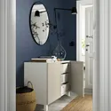 IKEA BESTÅ БЕСТО, комбинация для хранения с дверцами, белый / Лаппвикен / Стуббарп светло-серый бежевый, 120x42x74 см 294.214.20 фото thumb №2