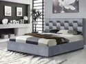 Двуспальная кровать HALMAR С подъемным механизмом Annabel 160x200 см серый фото thumb №2