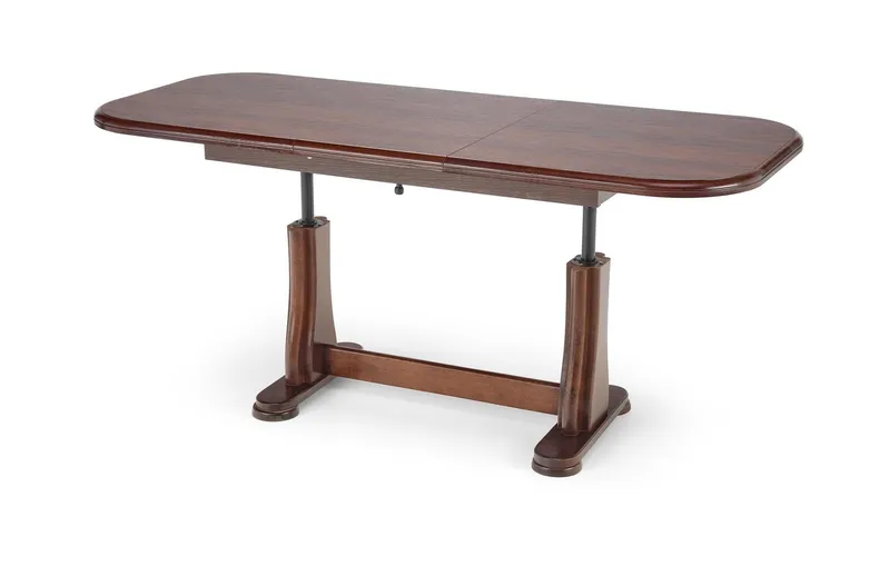 Раскладной обеденный стол HALMAR TYMON 2, 125-164x65 см, темный орех фото №2