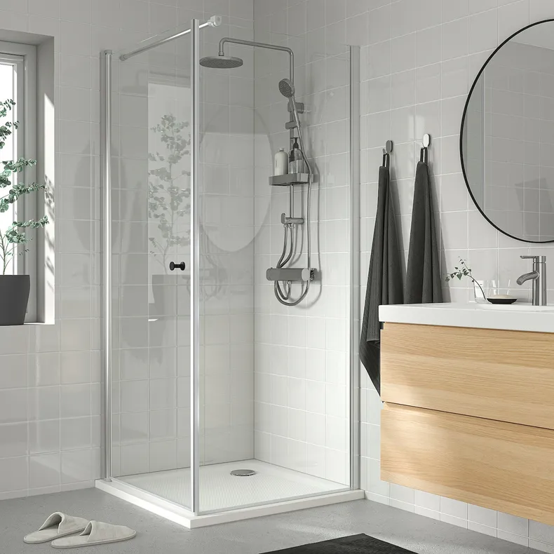 IKEA BROGRUND БРОГРУНД, лейка / ручной душ с дивертором, хром 903.425.46 фото №8