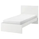 IKEA MALM МАЛЬМ, каркас кровати, белый / Лурой, 90x200 см 190.095.62 фото thumb №1