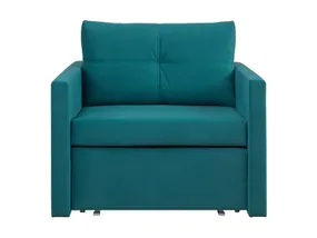 BRW Односпальный диван-кровать Bunio с ящиком для хранения синий, Тринити 29 Бирюза SO2-BUNIO-1FBK-G2_BCF518 фото