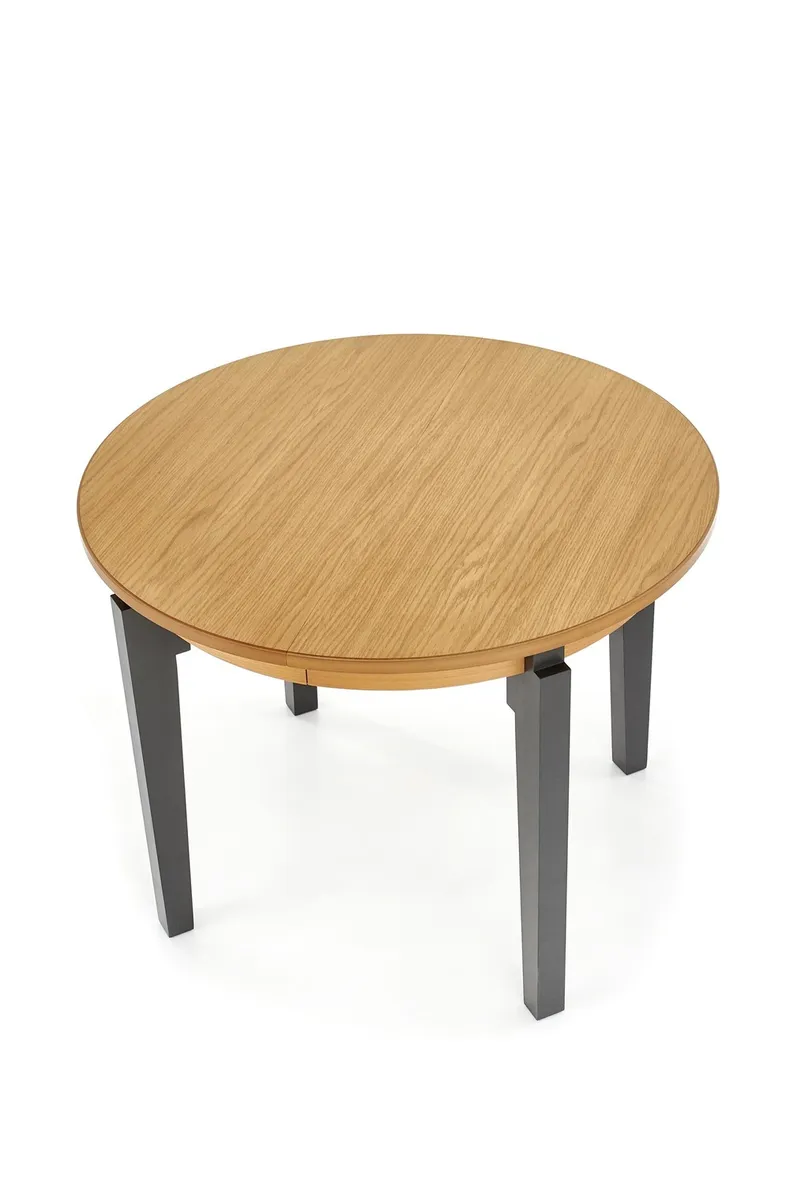 Обідній стіл розкладний HALMAR SORBUS 100-200x100 см, стільниця - дуб медовий, ніжки - графіт фото №14