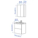 IKEA ENHET ЭНХЕТ, ванная, белый, 64x43x65 см 195.472.03 фото thumb №3