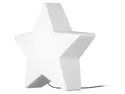 BRW Пластиковий вуличний світильник зірка білий 066992 фото thumb №1