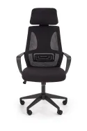 Крісло комп'ютерне офісне обертове HALMAR VALDEZ чорний / чорний фото thumb №9