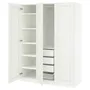IKEA PAX ПАКС / GULLABERG ГУЛЛАБЕРГ, гардероб, комбинация, белый/белый, 150x60x201 см 195.630.85 фото
