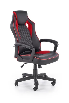 Крісло комп'ютерне HALMAR BAFFIN чорний / червоний фото