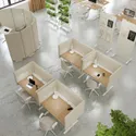 IKEA MITTZON МІТТЗОН, стіл регульований, електричний okl дуб / білий, 120x80 см 695.277.97 фото thumb №3