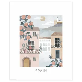 IKEA BILD БИЛЬД, постер, иллюстрация, Испания, 40x50 см 005.816.02 фото