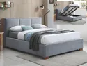 Ліжко двоспальне оксамитове SIGNAL MAISON, 160x200 см Bluvel 14 - сірий фото thumb №1