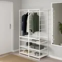 IKEA JONAXEL ЙОНАКСЕЛЬ, гардероб, комбінація, білий, 99x51x173 см 092.976.57 фото thumb №5