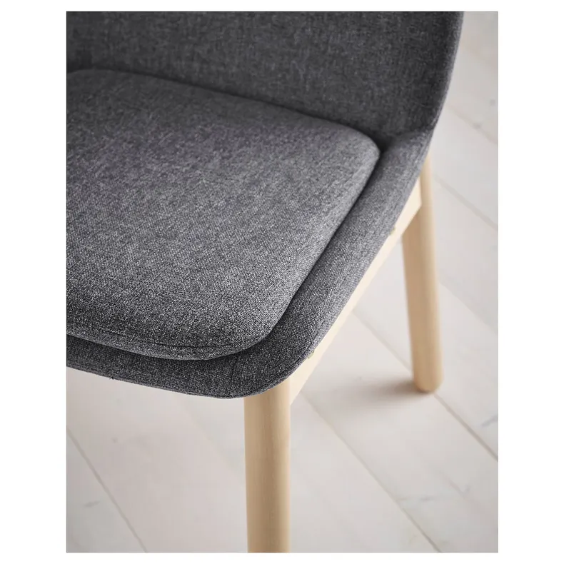 IKEA VEDBO ВЕДБУ, стілець, береза/ГУННАРЕД класичний сірий 104.179.89 фото №3
