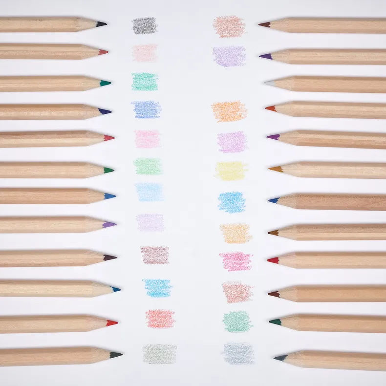 IKEA SOLFÅGEL СОЛФОГЕЛЬ, кольор олівець, різні кольори 205.442.32 фото №2
