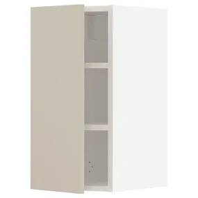 IKEA METOD МЕТОД, навесной шкаф с полками, белый / гавсторпский бежевый, 30x60 см 094.570.66 фото