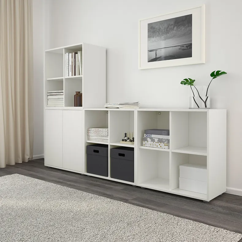 IKEA EKET ЕКЕТ, шафа, 4 відділення, білий, 70x35x70 см 603.339.54 фото №2