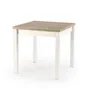 Стол обеденный HALMAR GRACJAN 80-160x80 см цвет дуб сонома / белый фото