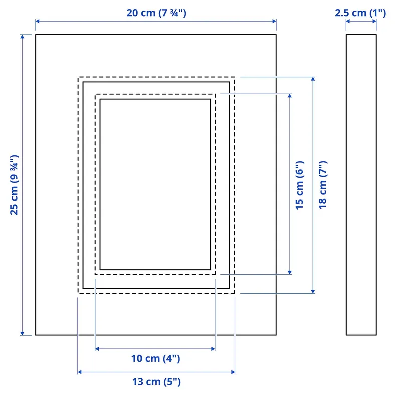 IKEA EDSBRUK ЕДСБРУК, рамка, пофарбовані в чорний колір, 13x18 см 604.276.17 фото №4